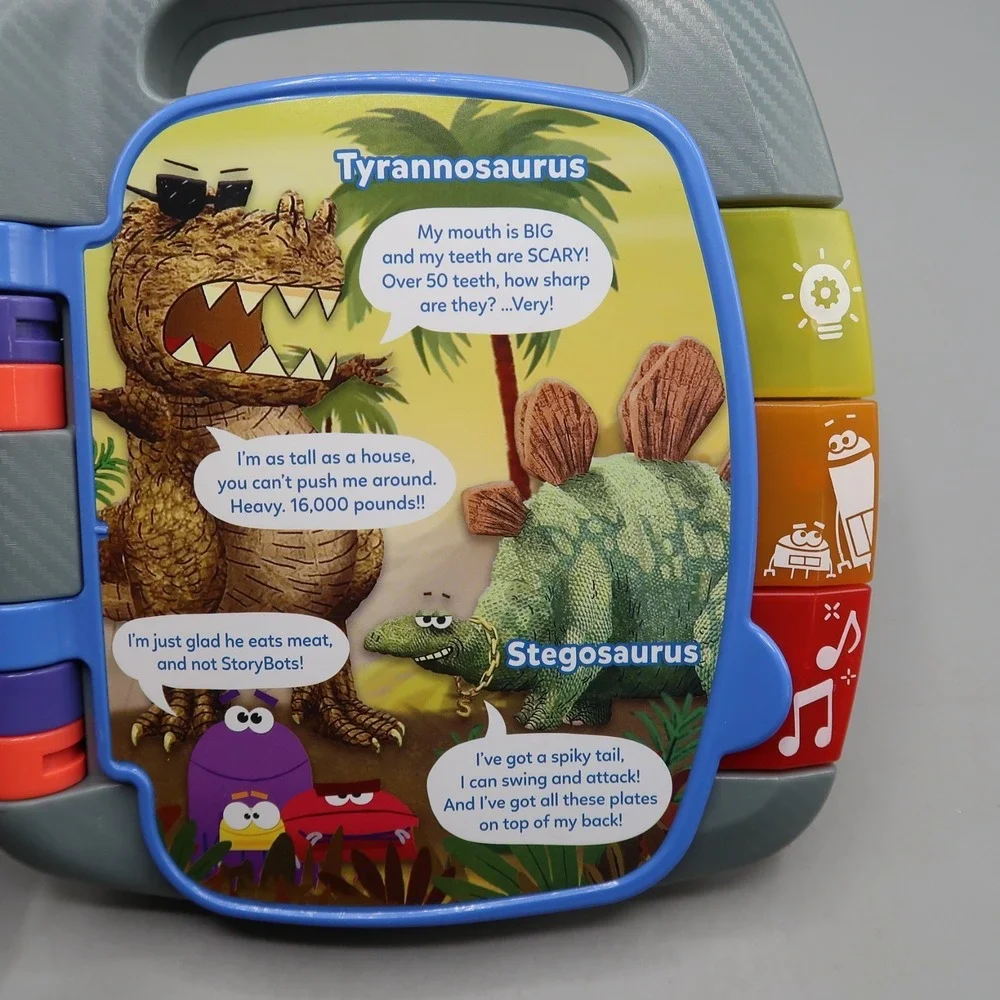 Fisher-Price StoryBots Songbook Electronic Book Lights Music  Space & Dinosaur